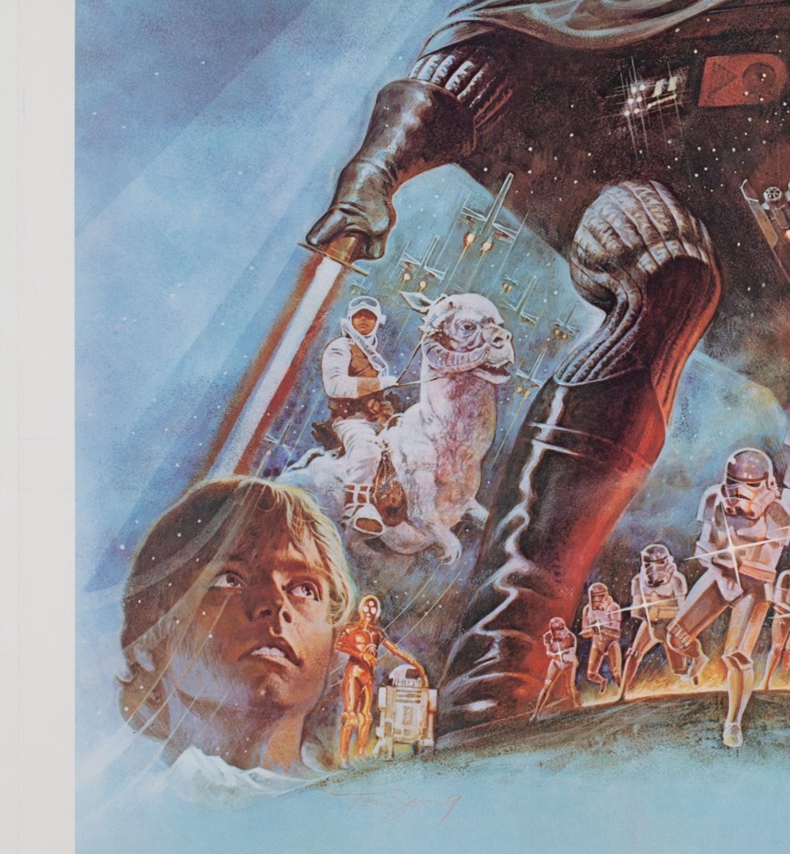 20th Century The Empire Strikes Back 1980 US 1 Sheet Style B Film Poster, Jung, Linen Backed
