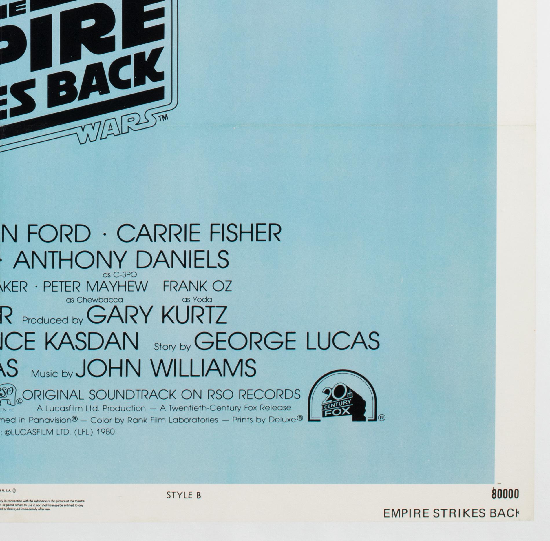 L'Impero colpisce ancora 1980 USA 1 foglio stile B Poster cinematografico, I. A. B. 2