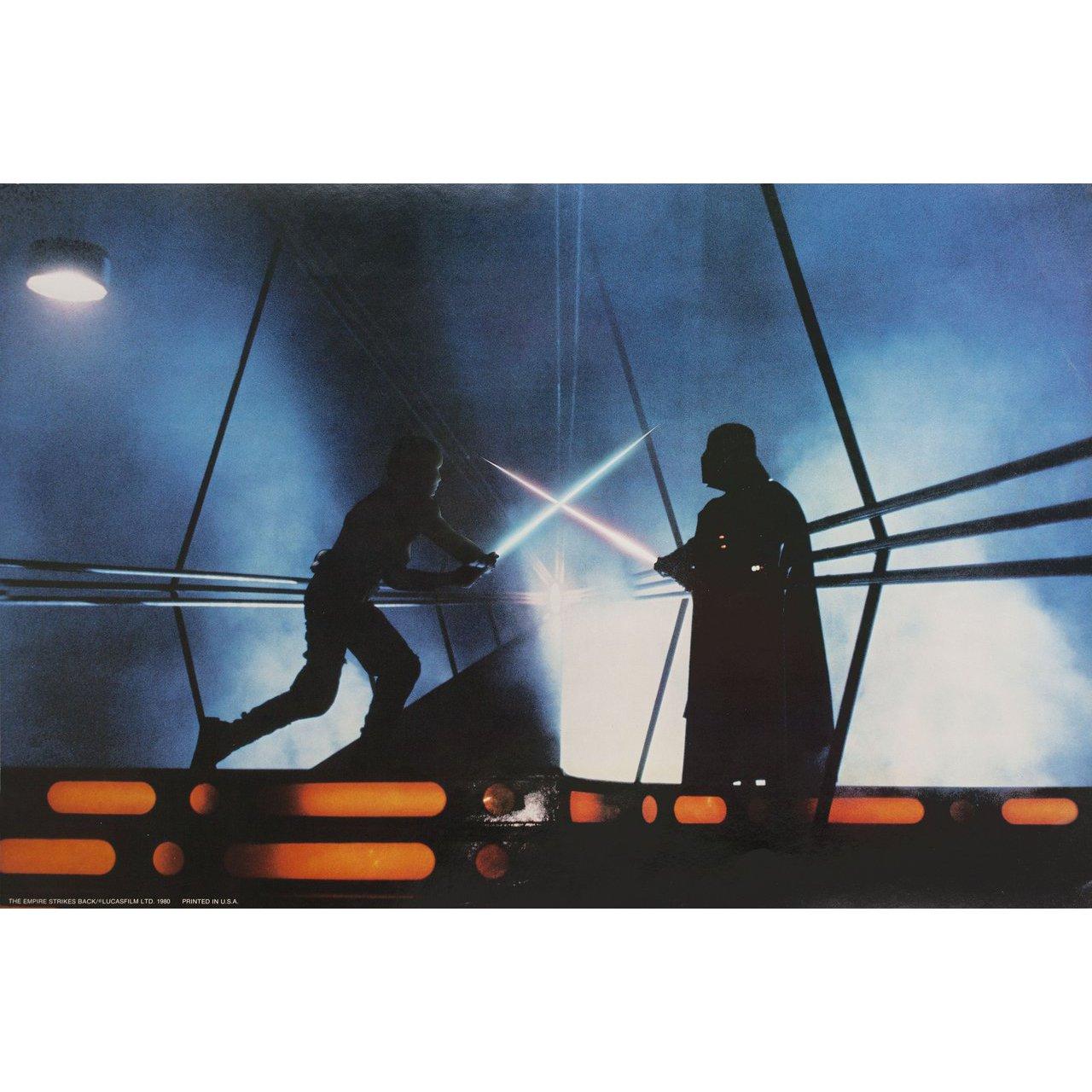 Original 1980 U.S. jumbo color photo for the film The Empire Strikes Back (Star Wars: Episode V) directed by Irvin Kershner with Mark Hamill / Harrison Ford / Carrie Fisher / Billy Dee Williams / Alec Guinness. Very Good-Fine condition, rolled.