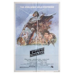 Retro "The Empire Strikes Back" 1980 U.S. One Sheet Film Poster