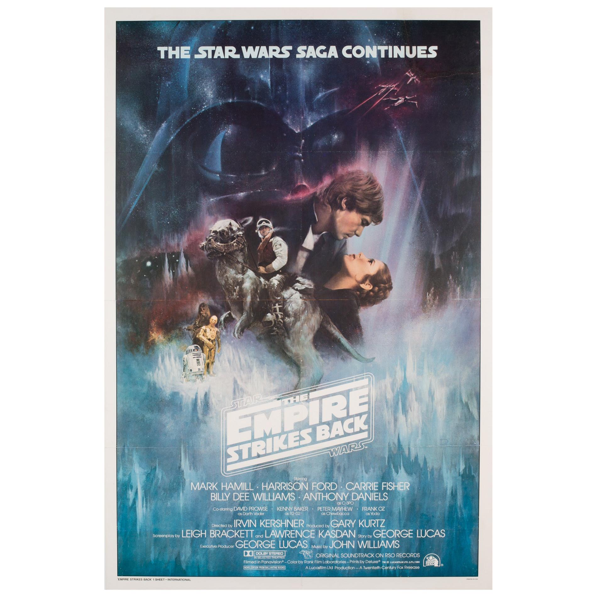 "The Empire Strikes Back" US Film Movie Poster, Roger Kastel, 1980