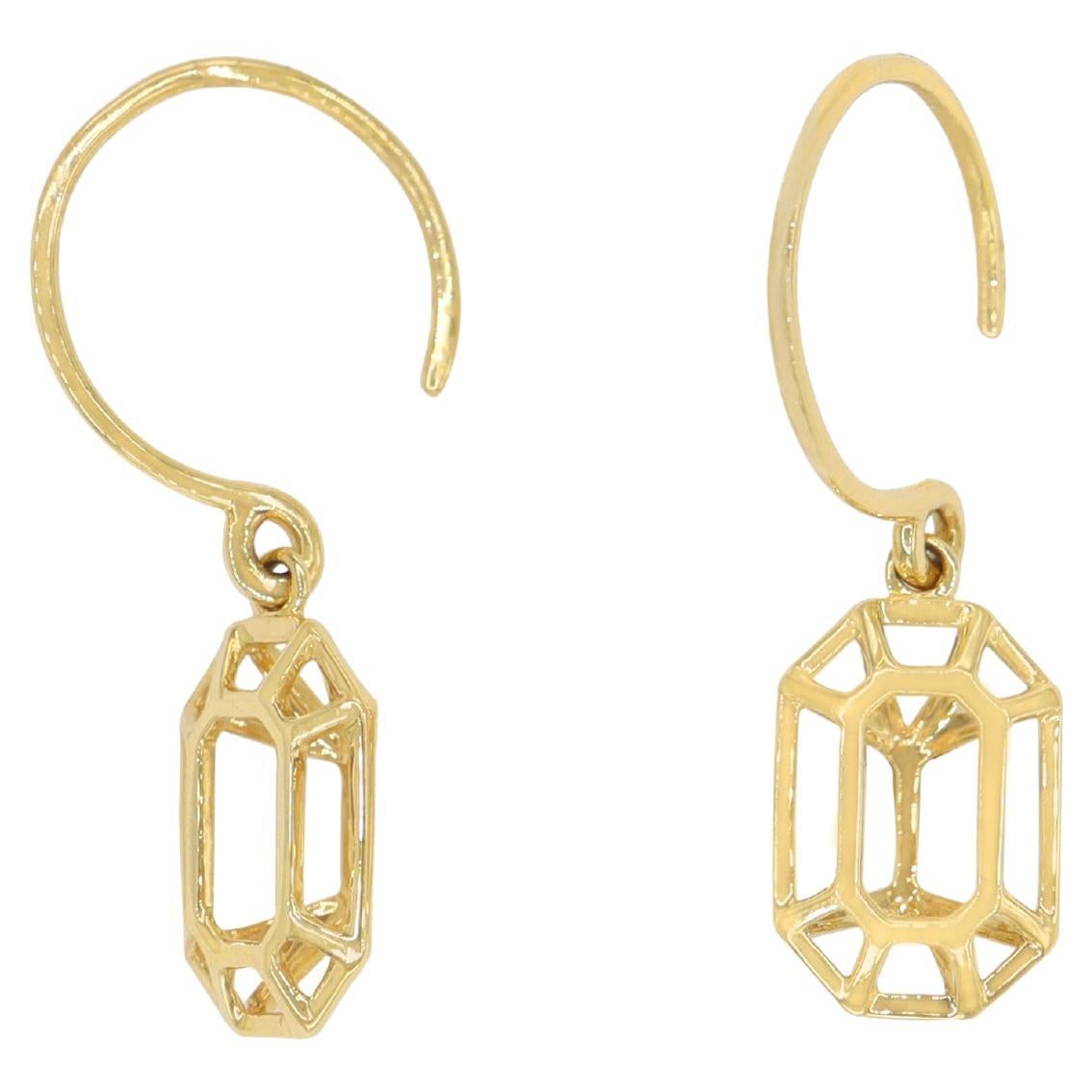 The Empress' New Earrings, 18K Gold For Sale