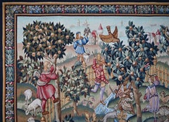 Le parc enchanté - Tapisserie française d'Aubusson Roubert FOUR - 175lx187h - N 1482