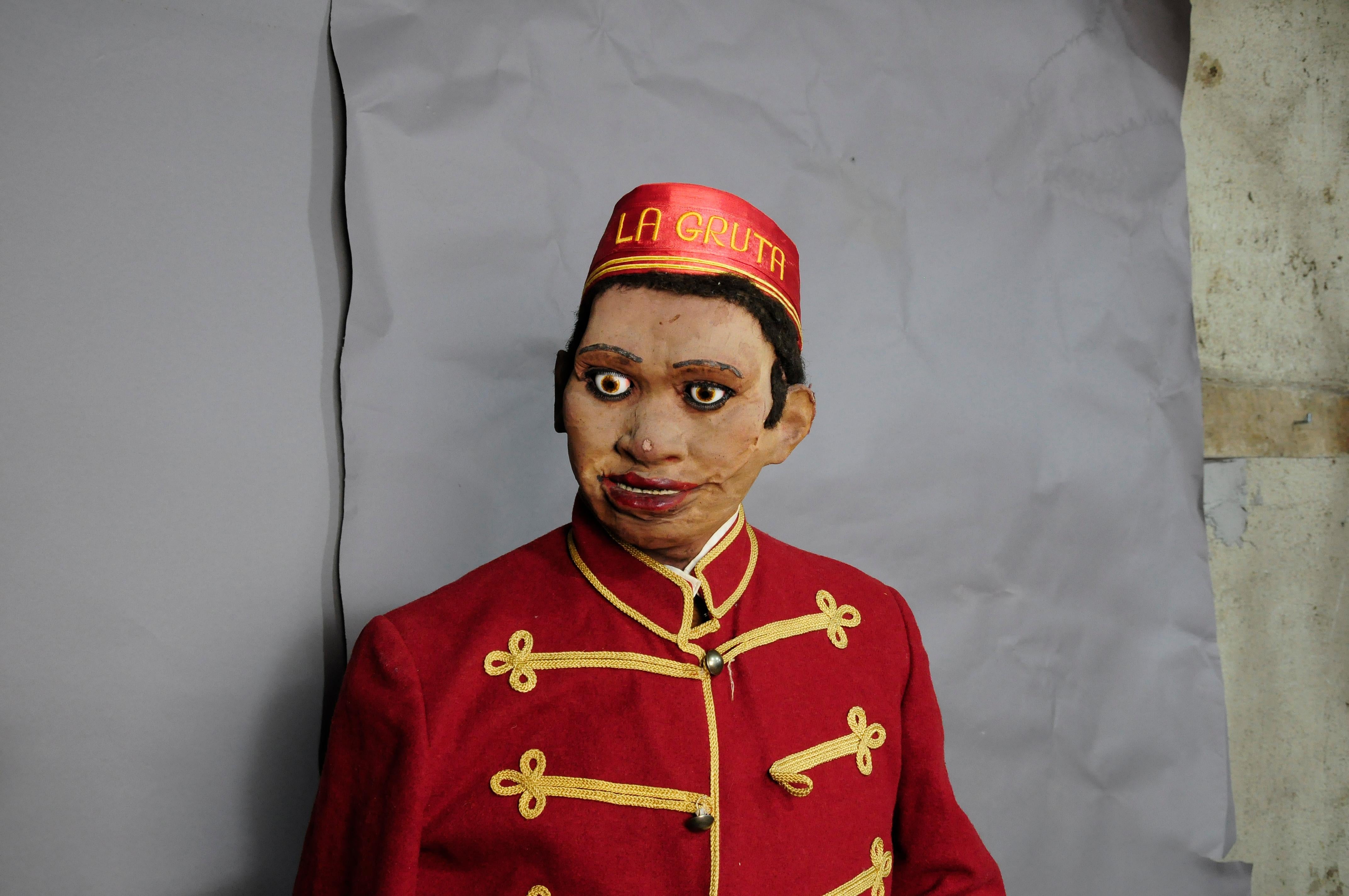 Hand-Crafted The Enchanting Tale of a Rare Antique Electric Bellboy Display Automaton ca 1870