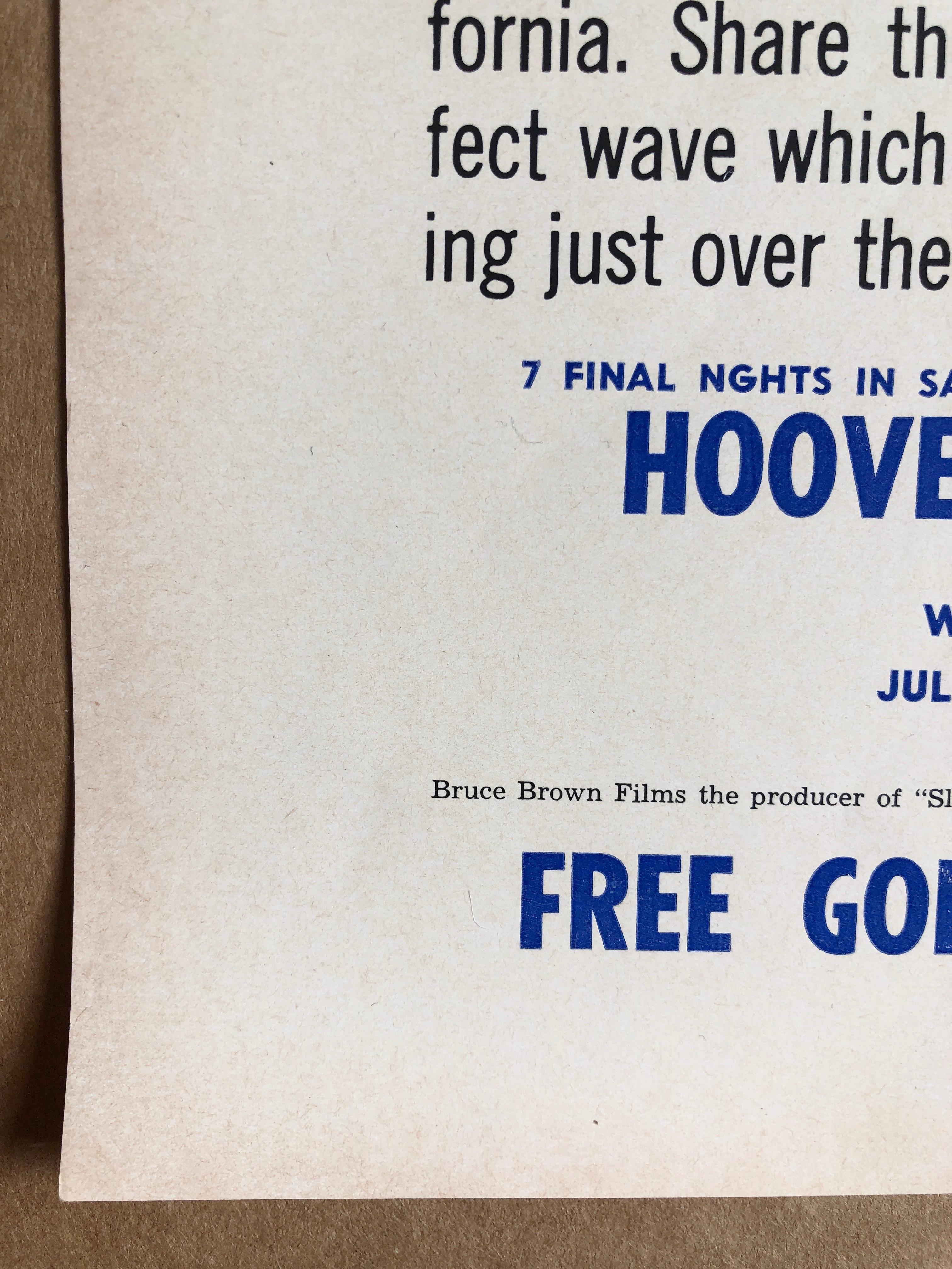 American 'The Endless Summer' Original US Movie Poster by John Van Hamersveld, 1965