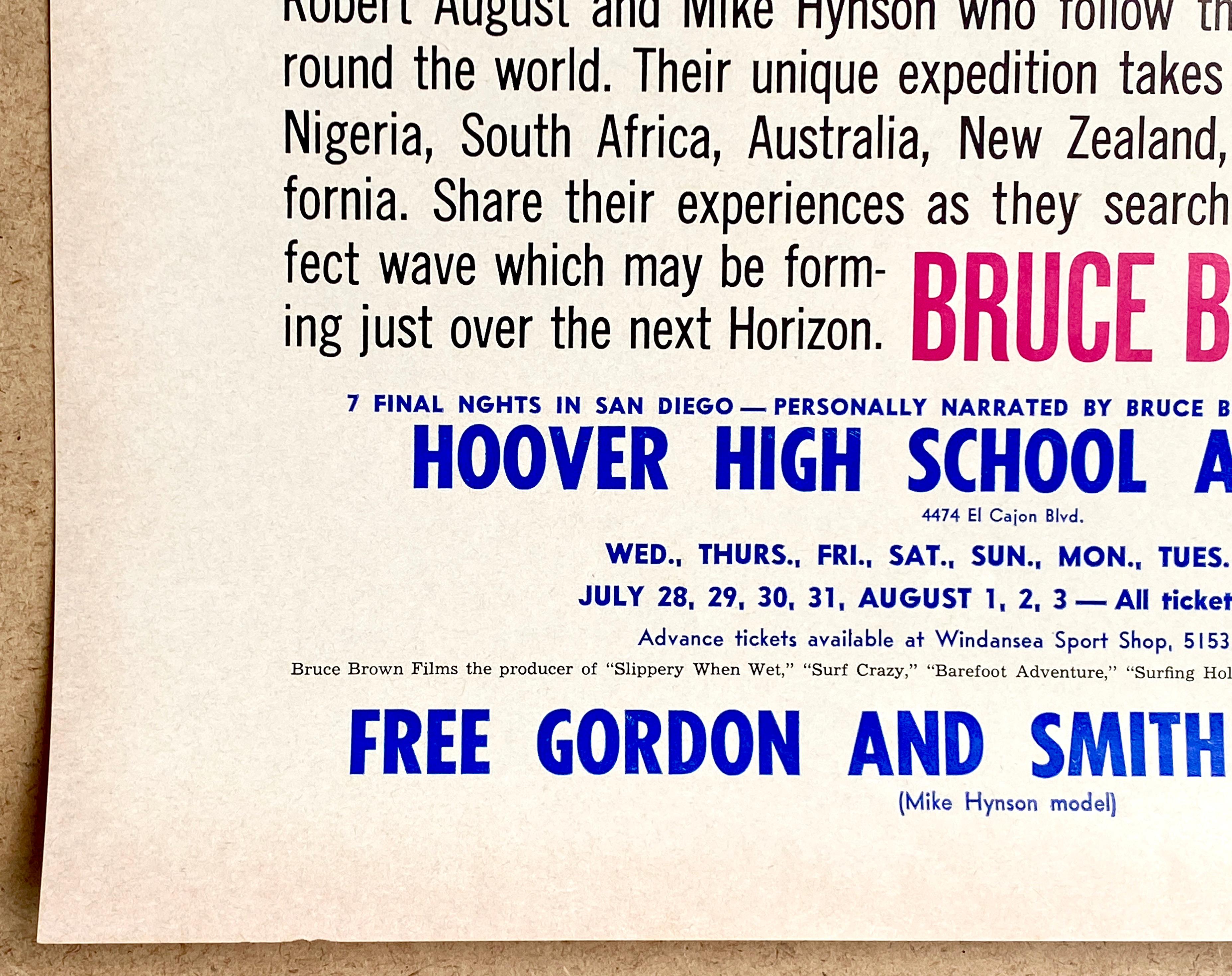 Mid-20th Century 'The Endless Summer' Original US Movie Poster by John Van Hamersveld, 1965