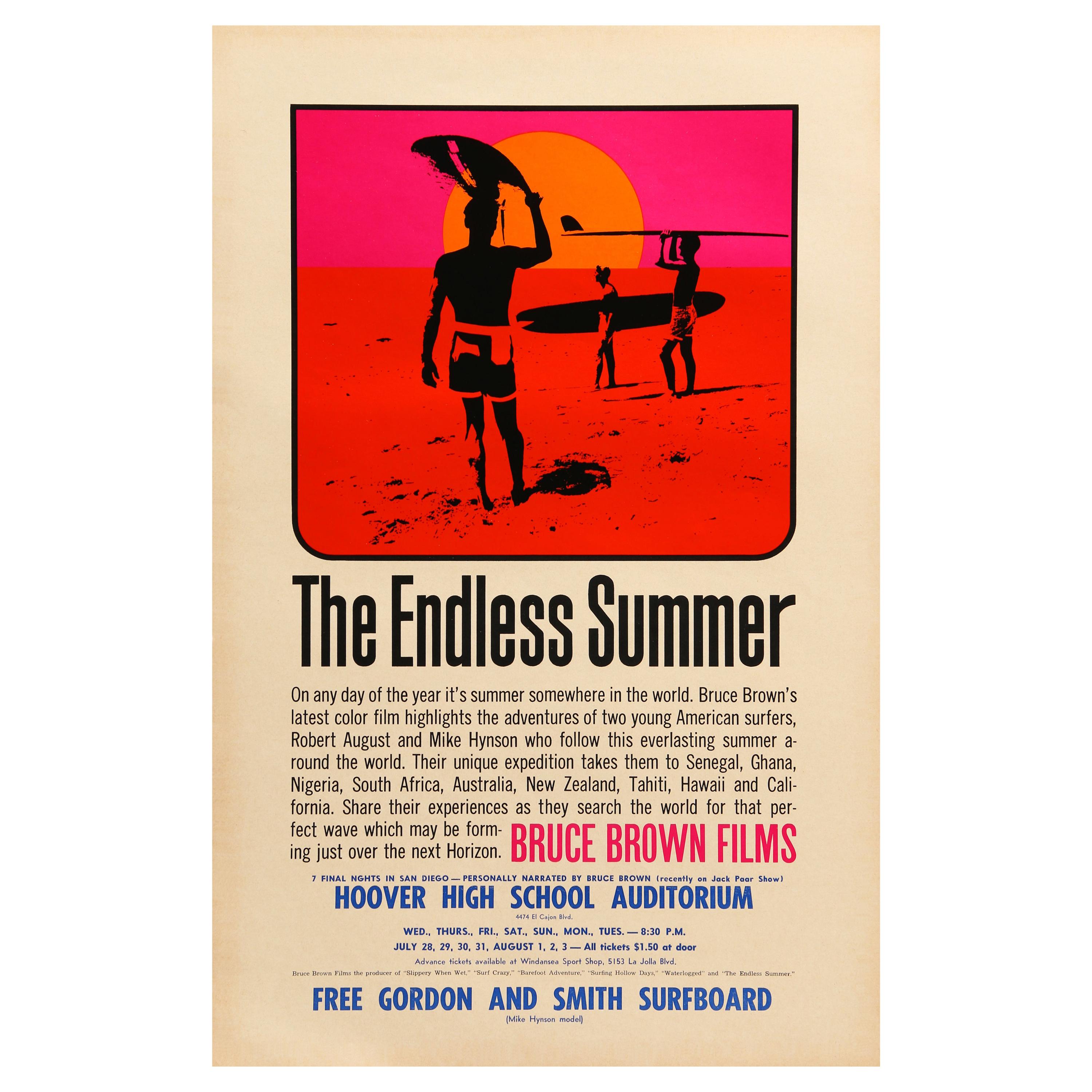 affiche originale du film 'The Endless Summer' par John Van Hamersveld:: 1965