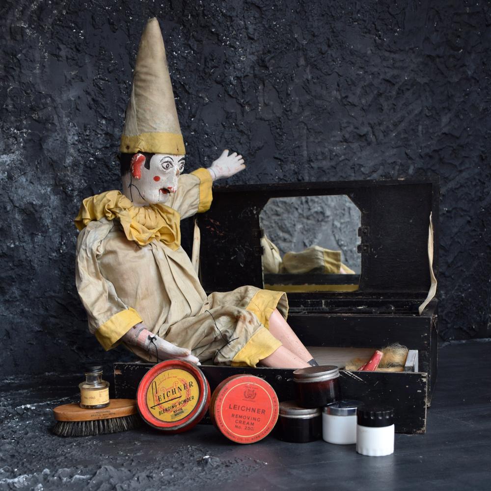 British English Clowns Shoes and Makeup Box
