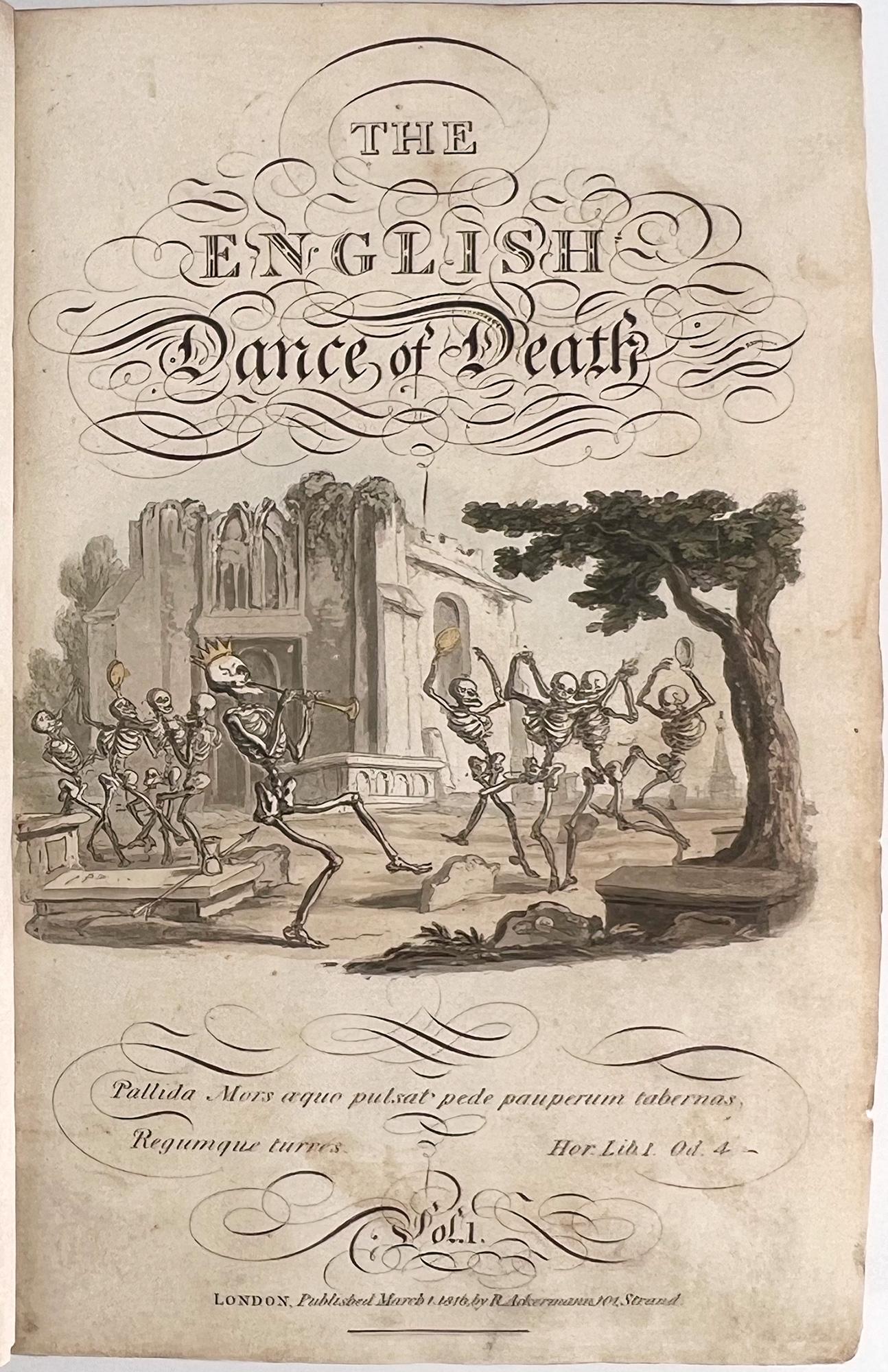 Anglais La danse anglaise de la mort - par Wm. Combe - Th. Rowlandson illustr. en vente