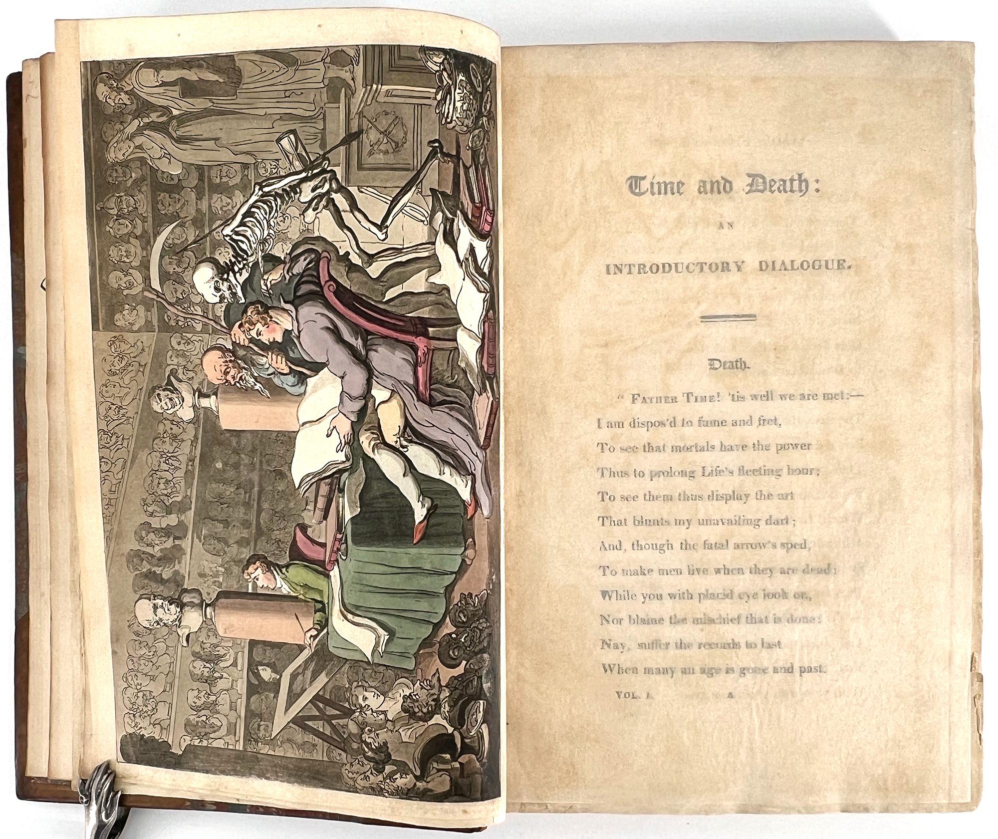 Leather The English Dance of Death - by Wm. Combe - Th. Rowlandson illustr. For Sale