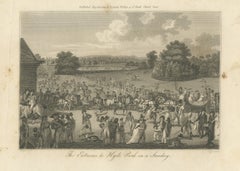 The Entrance to Hyde Park on a Sunday, London, 1804