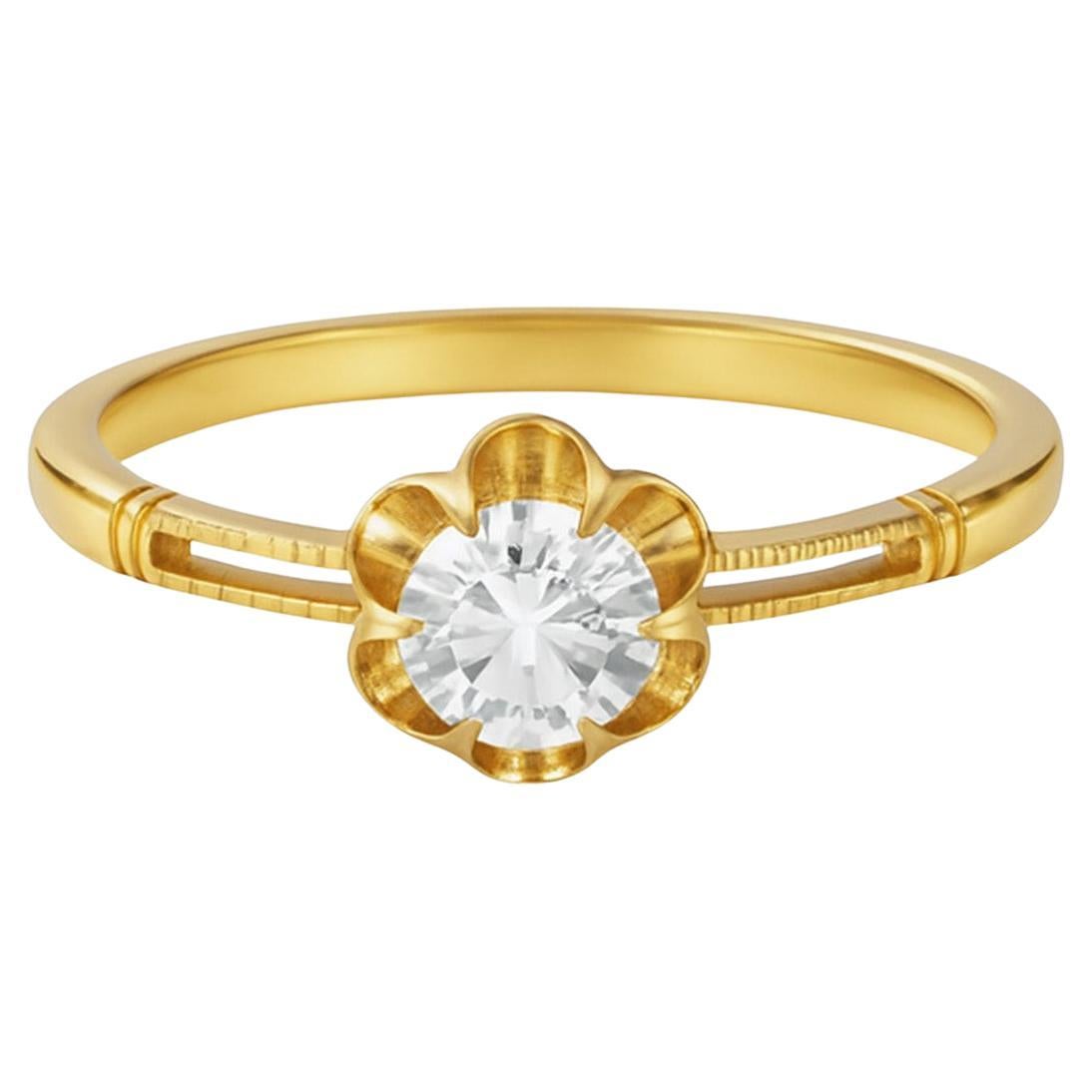 El anillo de compromiso de diamantes Eos