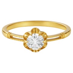 El anillo de compromiso de diamantes Eos