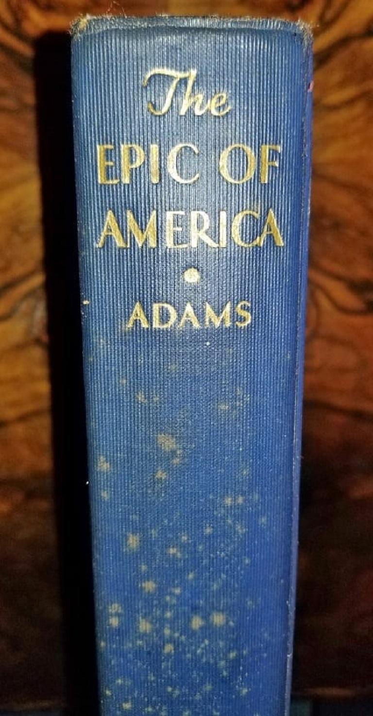 20ième siècle Épopique d'Amérique de Jt Adams première édition réimprimée en vente