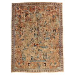 The Epic of Persepolis: Vintage Persian Najafabad Masterpiece of Myth & Majesty