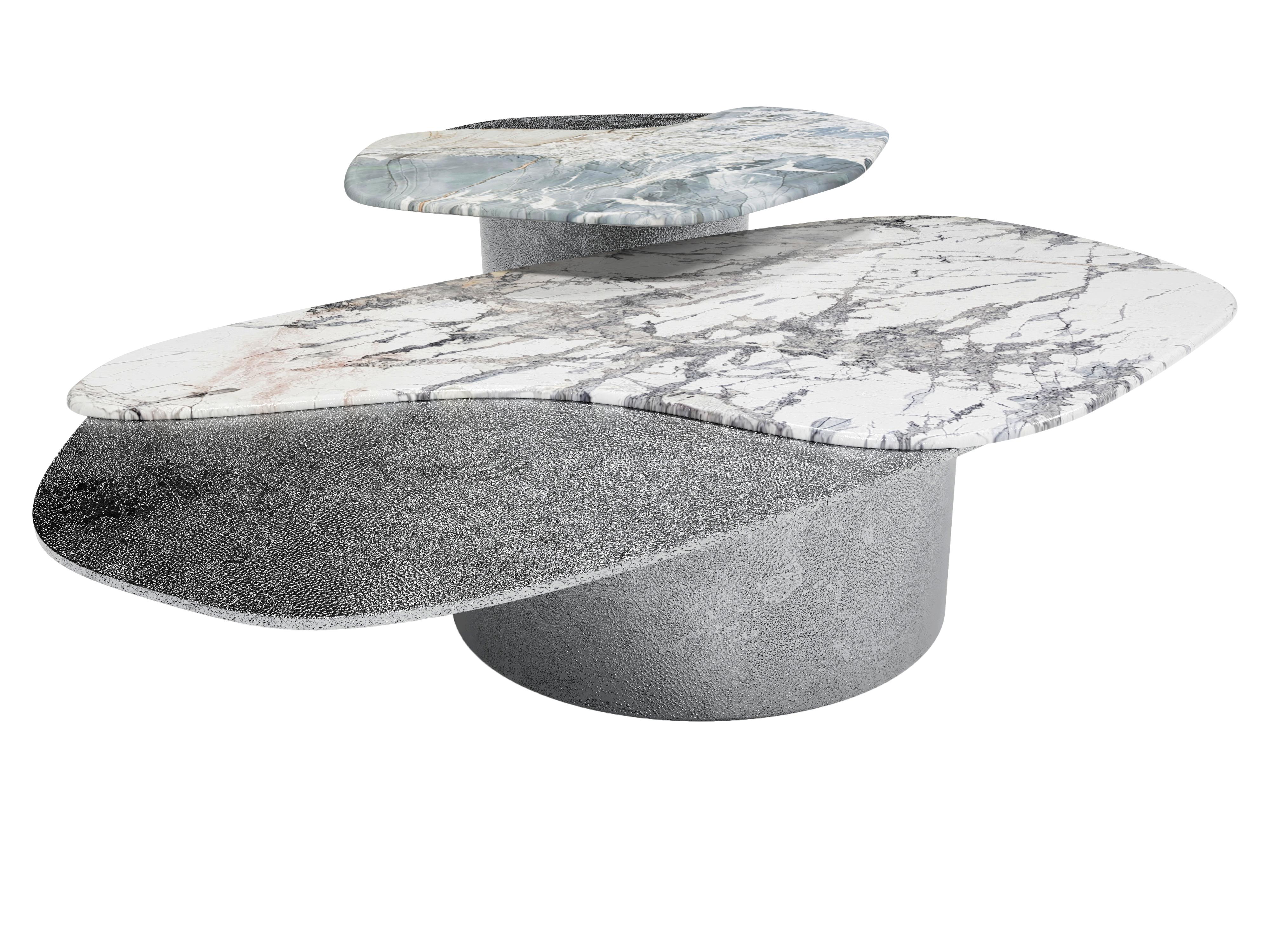 Aluminum The Epicure IV Coffee Table Set, 1 of 1 by Grzegorz Majka
