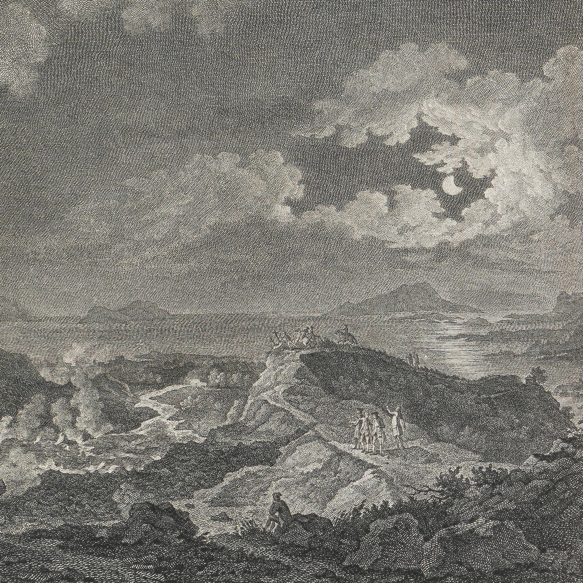 The Eruption of Vesuvius 14 May 1771 by Heinrich Guttenberg, c. 1800 For Sale 1