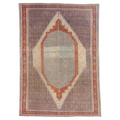 The Esoteric Axis: An Antique Persian Senneh Masterpiece of Tribal Splendor