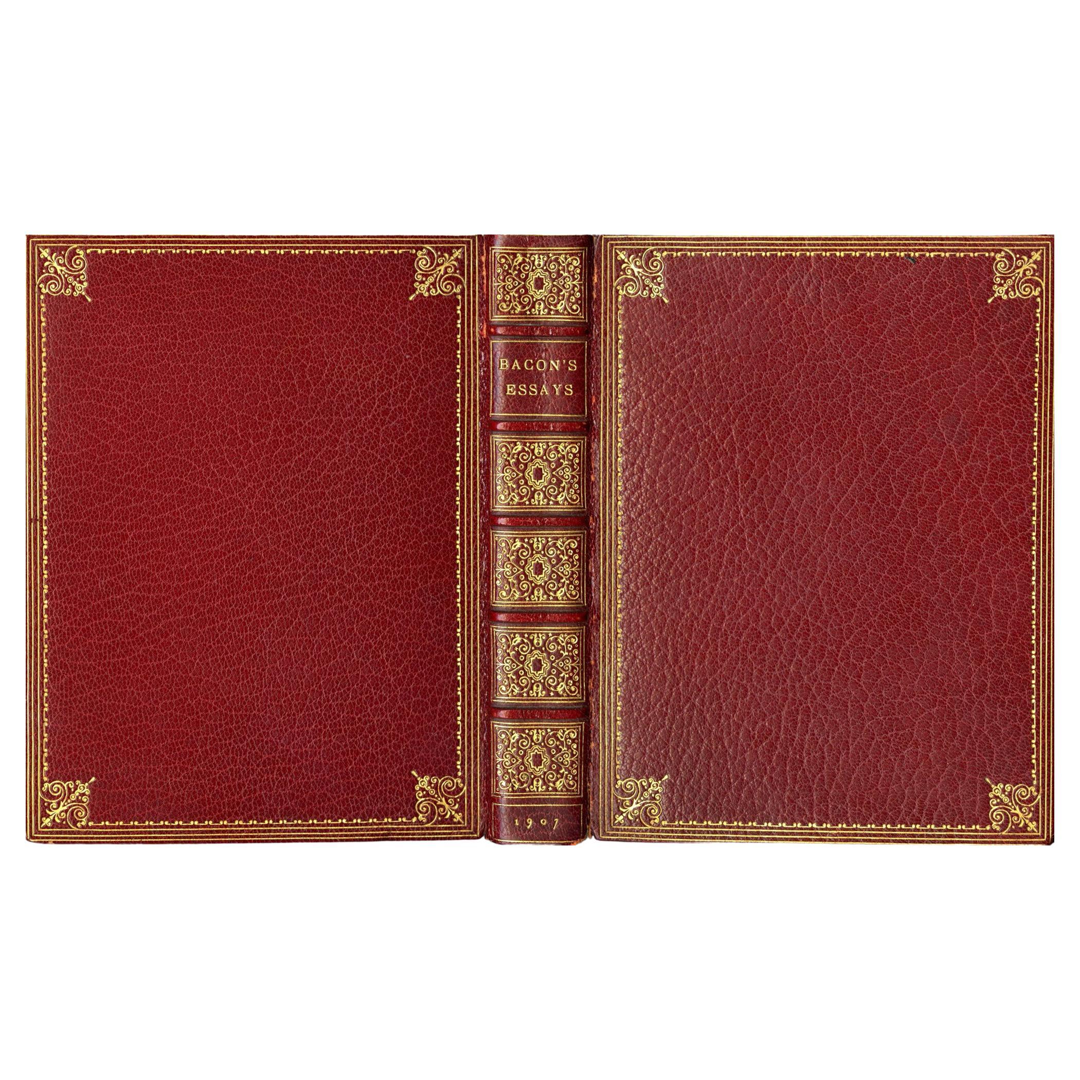 Die Essays von Francis Bacon in einem eleganten Einband im Angebot