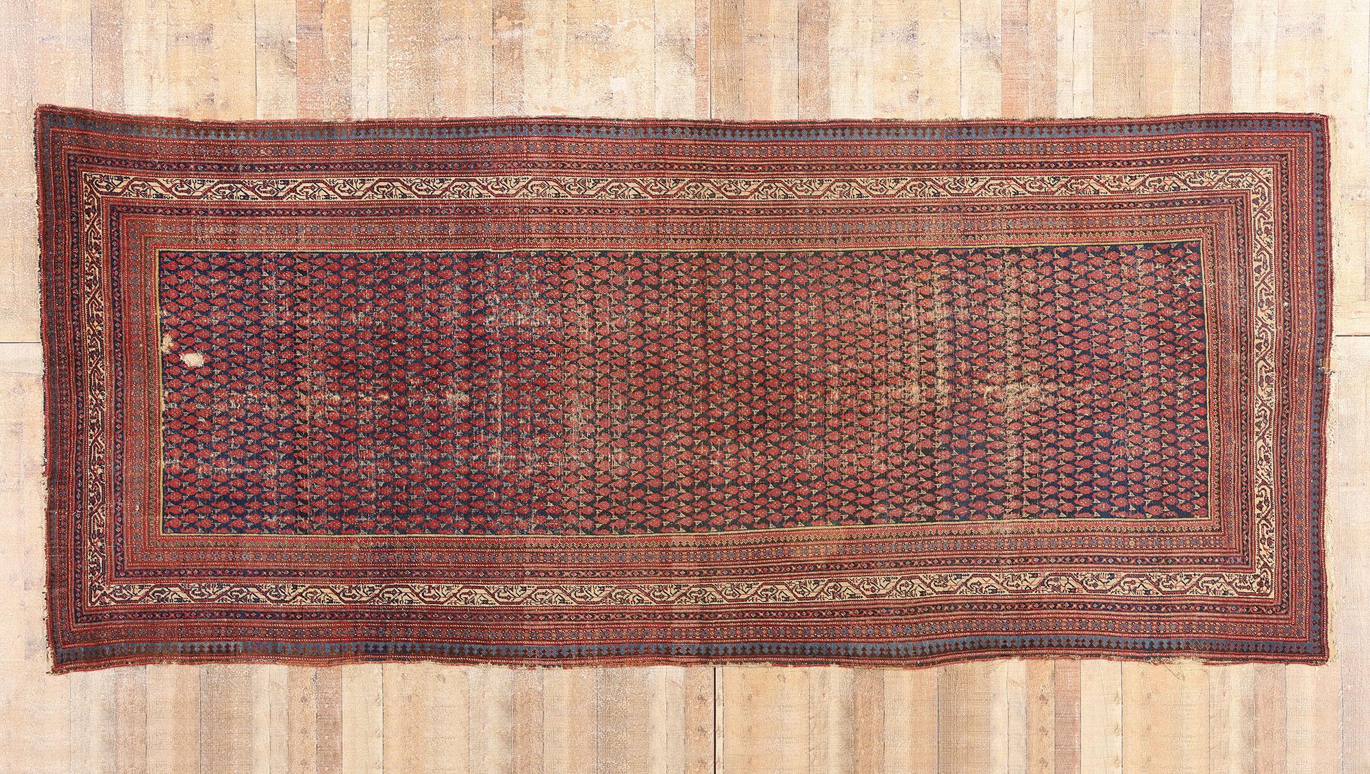 Die ewige Blüte: Persischer Malayer-Teppich des späten 19. Jahrhunderts mit entspannter Raffinesse im Angebot 5