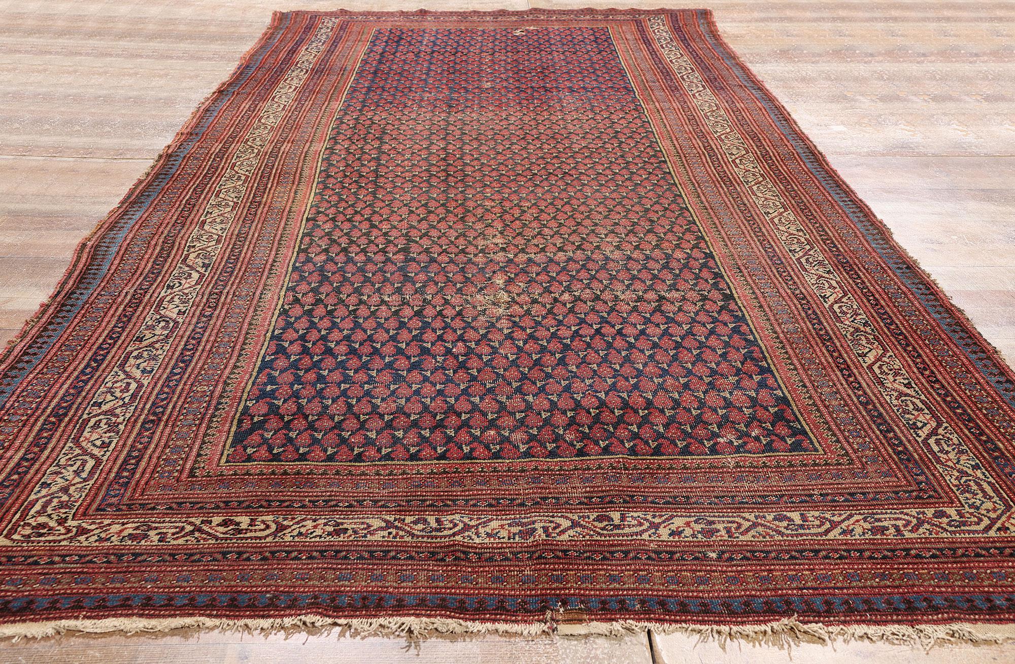 Die ewige Blüte: Persischer Malayer-Teppich des späten 19. Jahrhunderts mit entspannter Raffinesse (Wolle) im Angebot