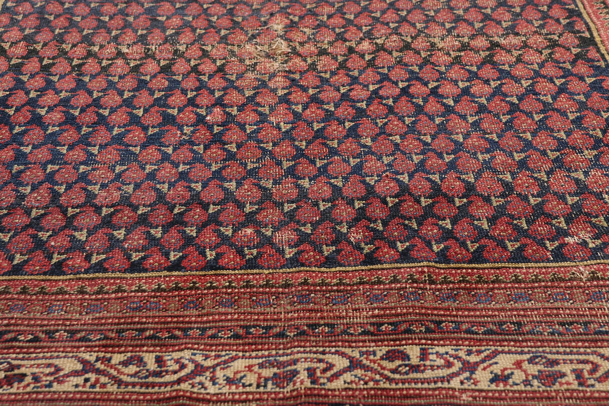 Die ewige Blüte: Persischer Malayer-Teppich des späten 19. Jahrhunderts mit entspannter Raffinesse im Angebot 2