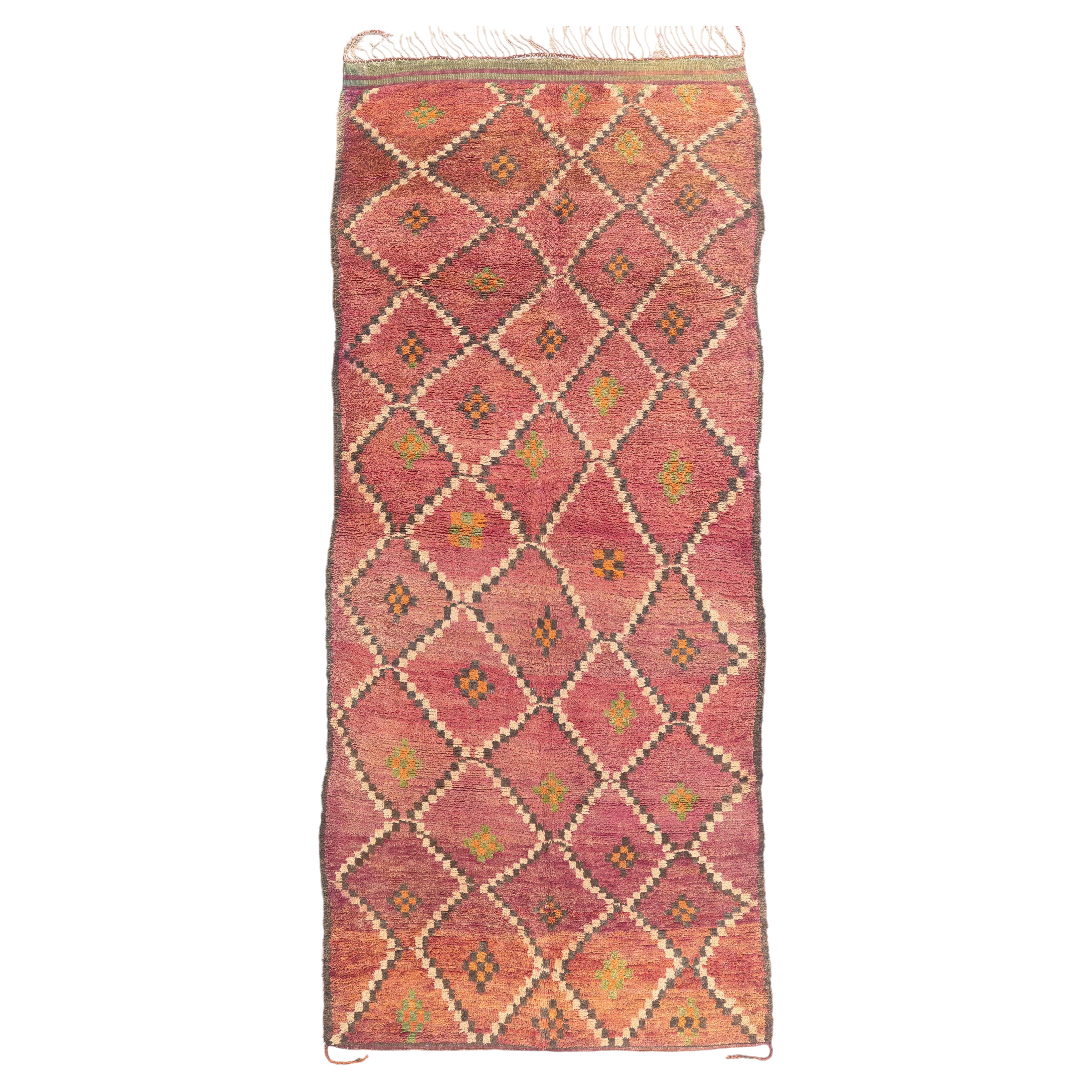 The Eternal Lineage: A Vintage Boujad Moroccan Masterpiece of Prosperity For Sale