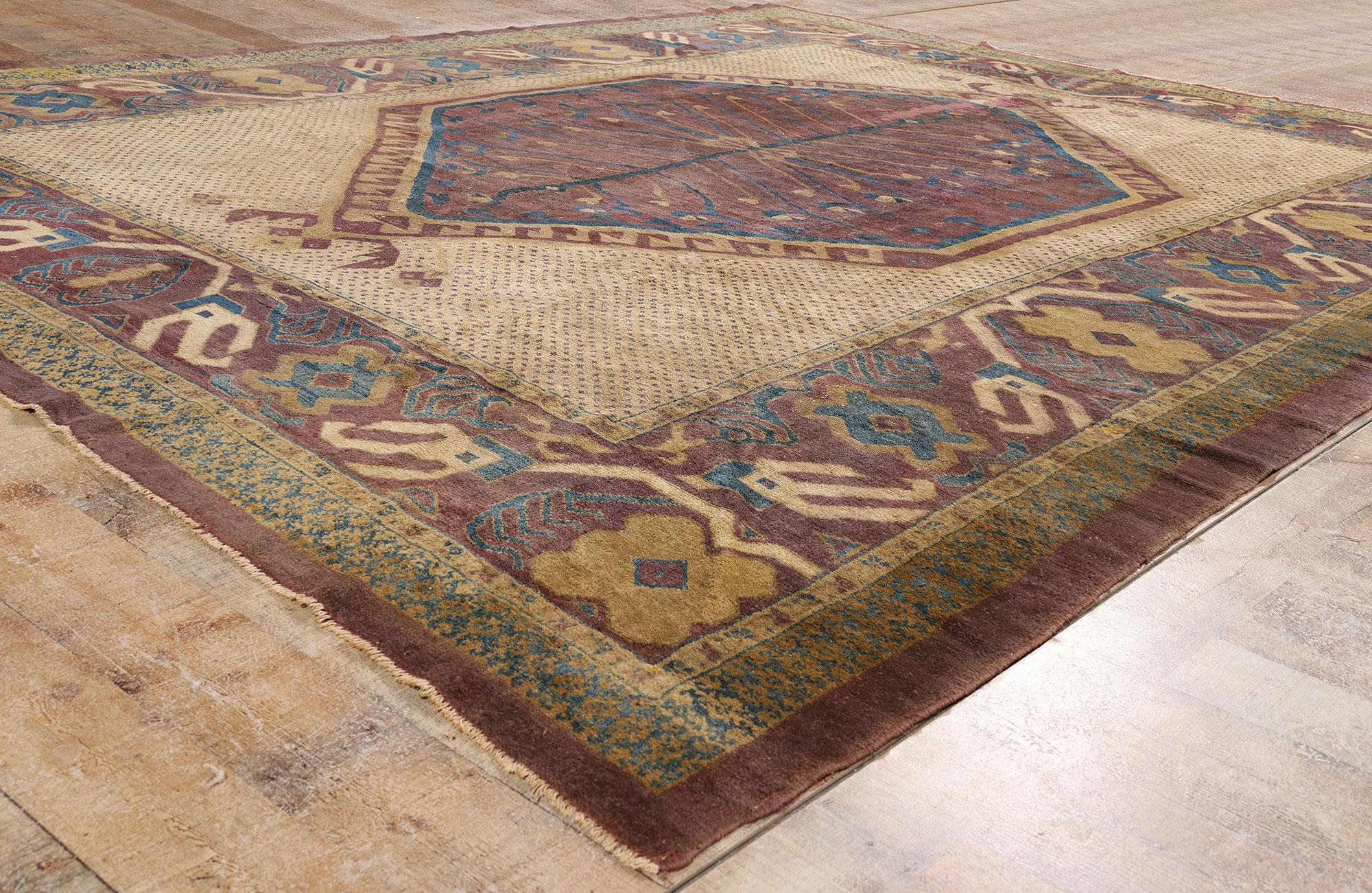 The Eternal Tree: A Late 19th Century Persian Khotan Rug of Timeless Heritage For Sale 3