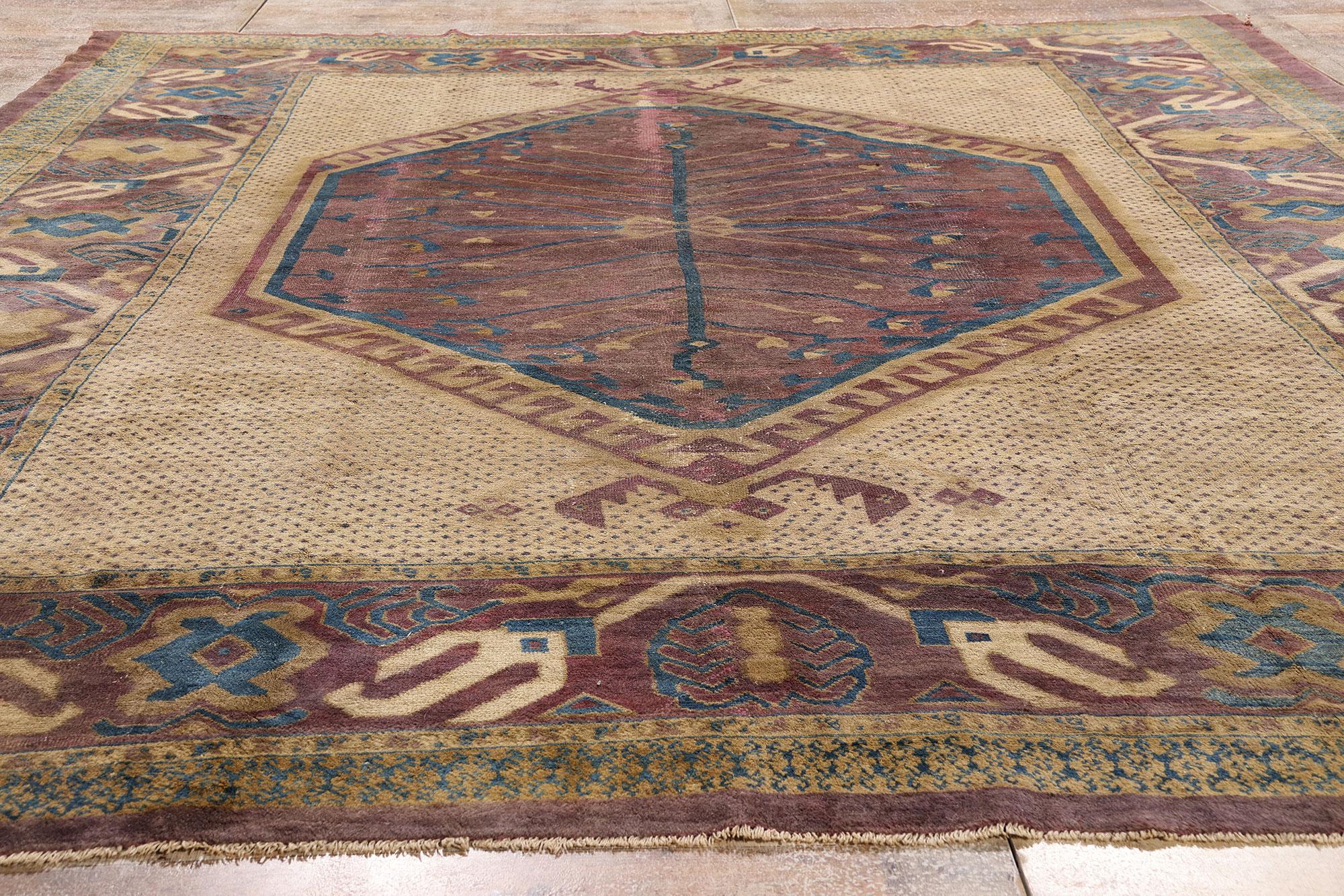 The Eternal Tree: A Late 19th Century Persian Khotan Rug of Timeless Heritage For Sale 4