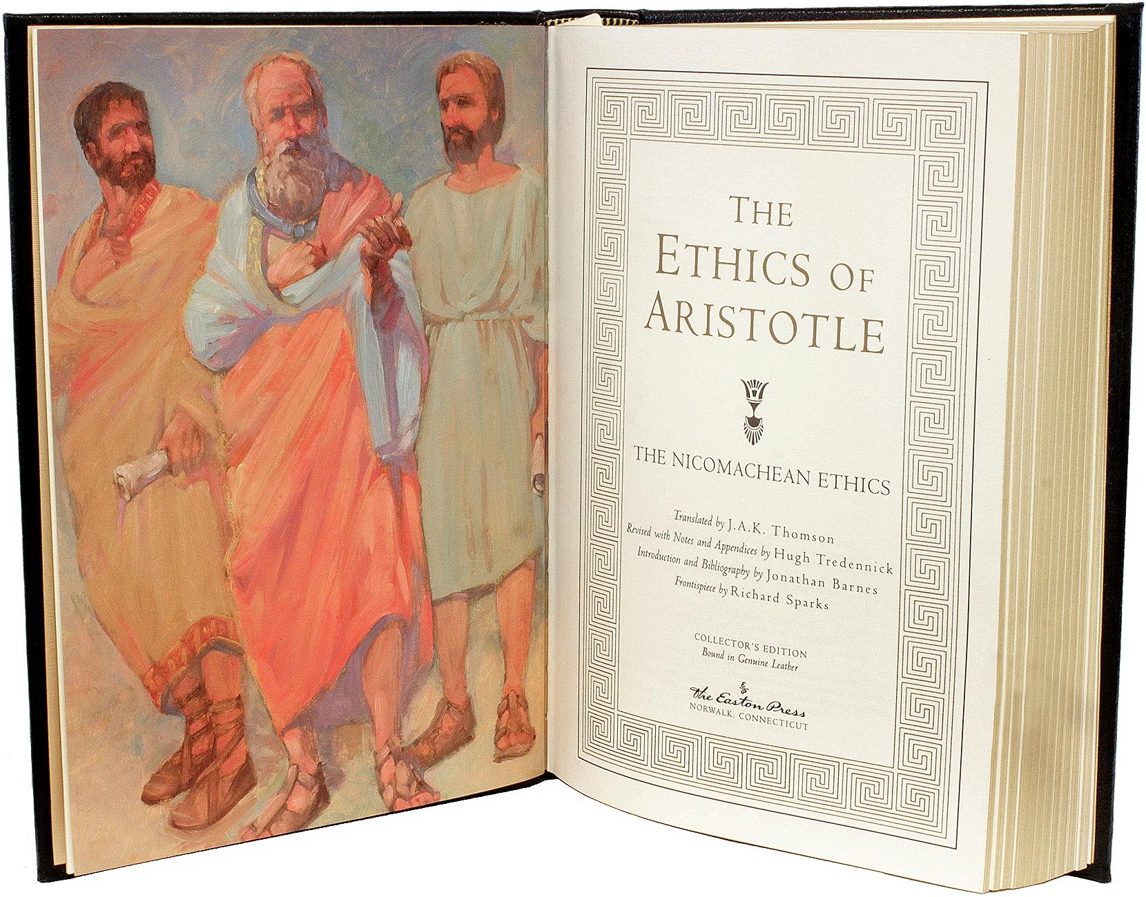 The Ethics Of Aristotle & Nicomachean Ethics. Easton Press. COLLECTORS EDITION. In Excellent Condition In Hillsborough, NJ
