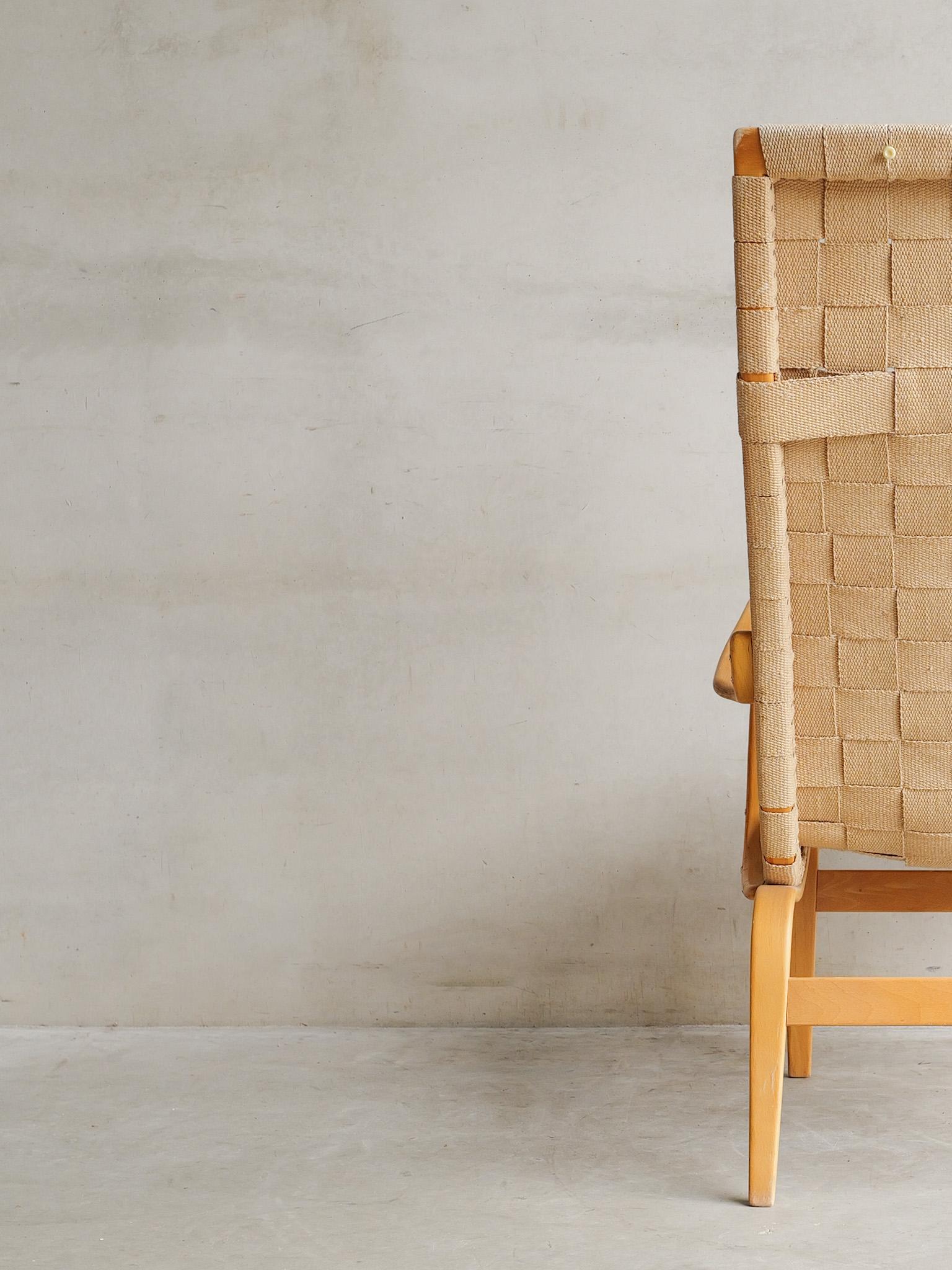 Loungesessel „Eva“ von Bruno Mathsson im Zustand „Gut“ im Angebot in Antwerpen, BE