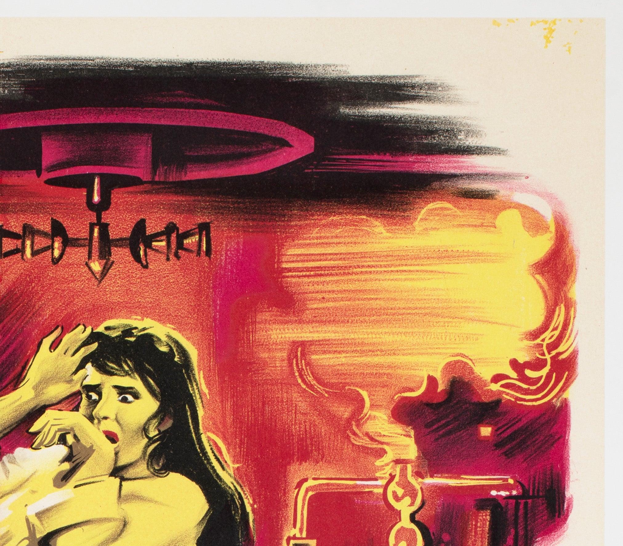 Il male di Frankenstein 1965 Poster cinematografico francese Moyenne, Boris Grinsson In condizioni ottime in vendita a Bath, Somerset