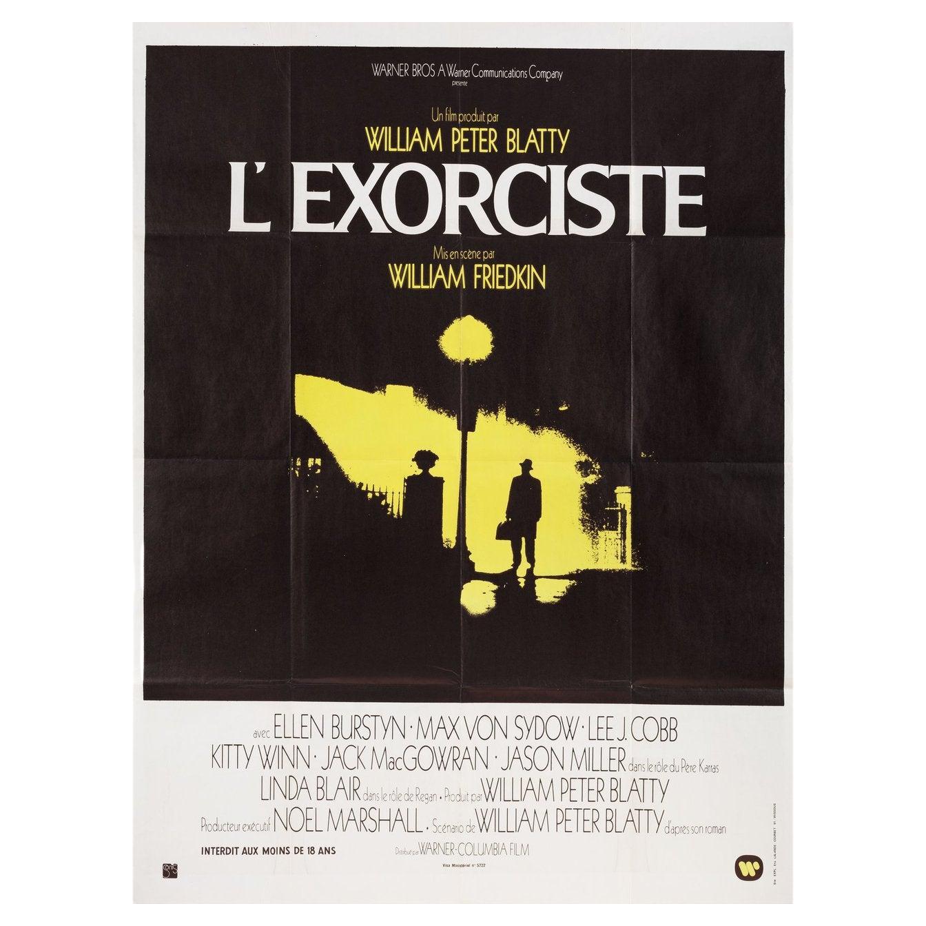 Affiche du grand film français L'Exorciste, 1973