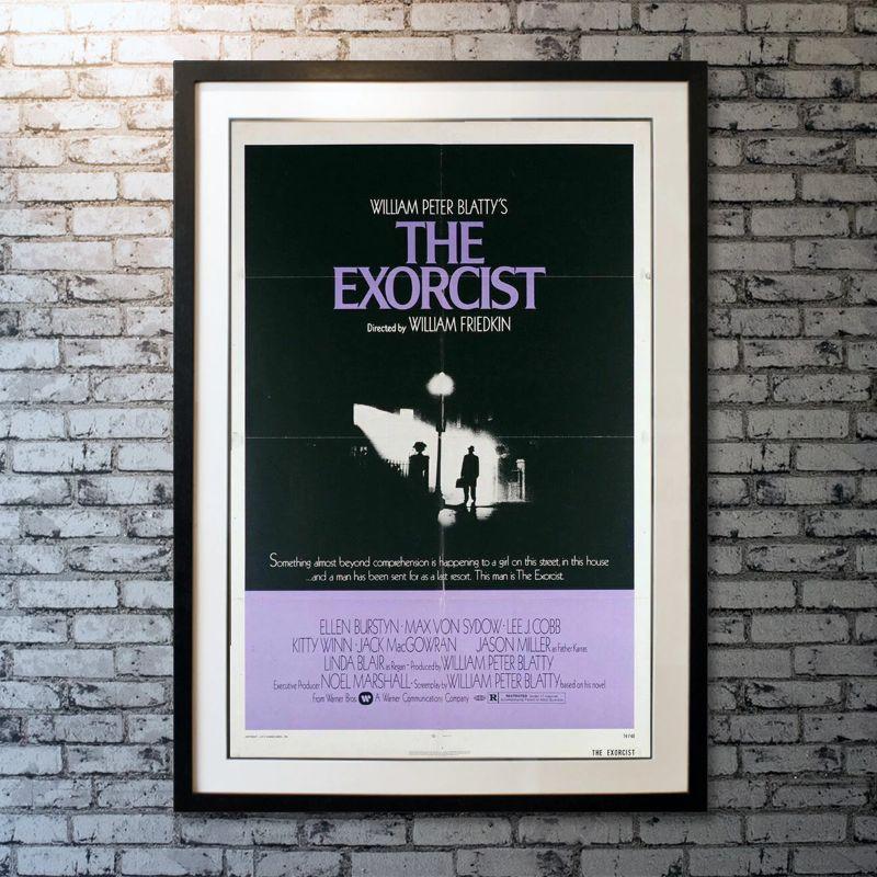 The Exorcist, Unframed Poster, 1973

Original One Sheet (27 x 41 inches). When a 12-year-old girl is possessed by a mysterious entity, her mother seeks the help of two priests to save her.

Year: 1973
Nationality: United States
Condition: