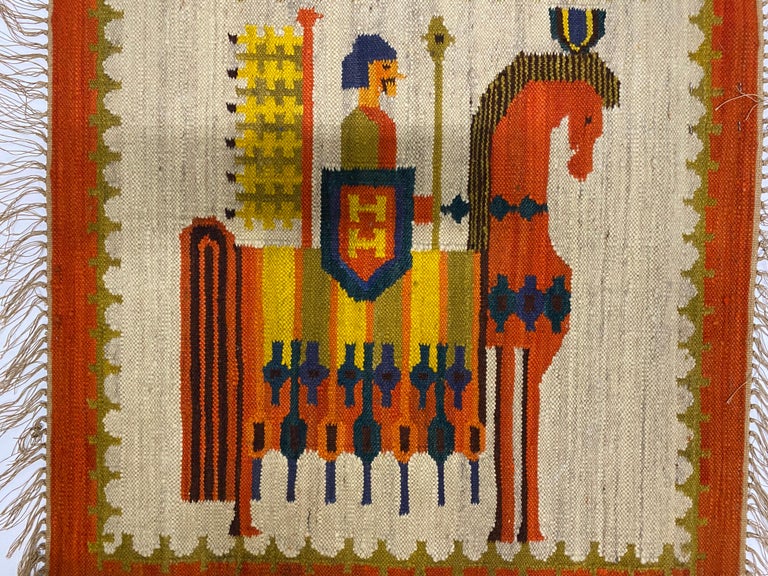The Expidition Mid-Century Modern Polish Wool Rug For Sale at 1stDibs