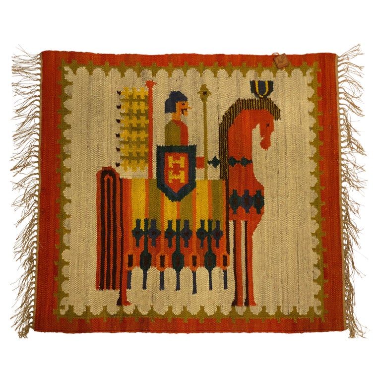 The Expidition MidCentury Modern Polish Wool Rug For Sale at 1stDibs