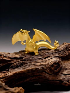 The Exquisite Charizard In 24 Karat Yellow Gold