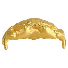 Crabe exquis en or jaune 24 carats