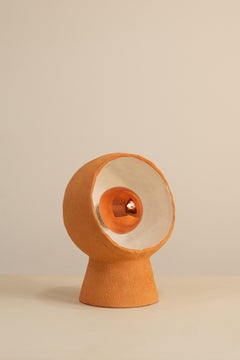 Eye Ceramic Table Lamp Light Sculpture Handcrafted