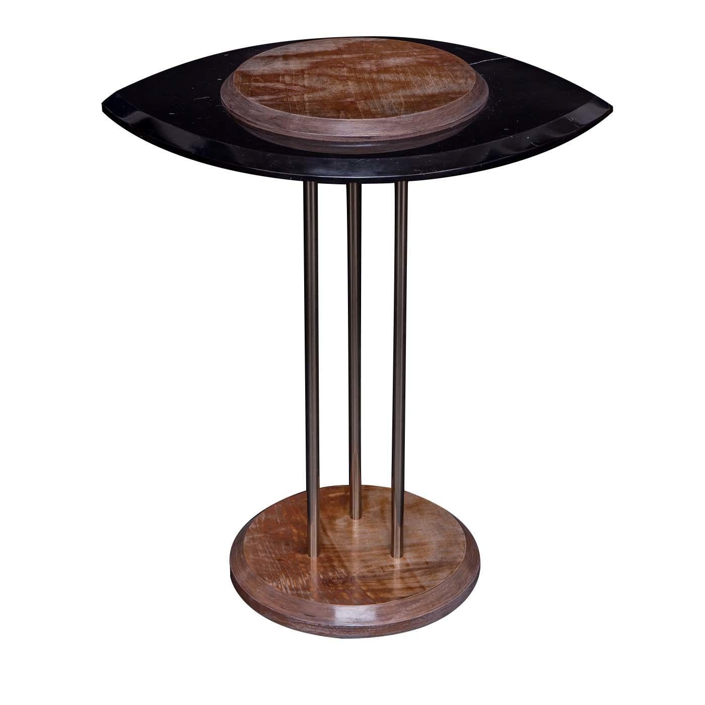 Eye Side Table in Black Marble