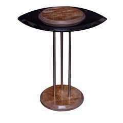 Eye Side Table in Black Marble