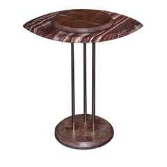 Eye Side Table in Bombay Brown Onyx