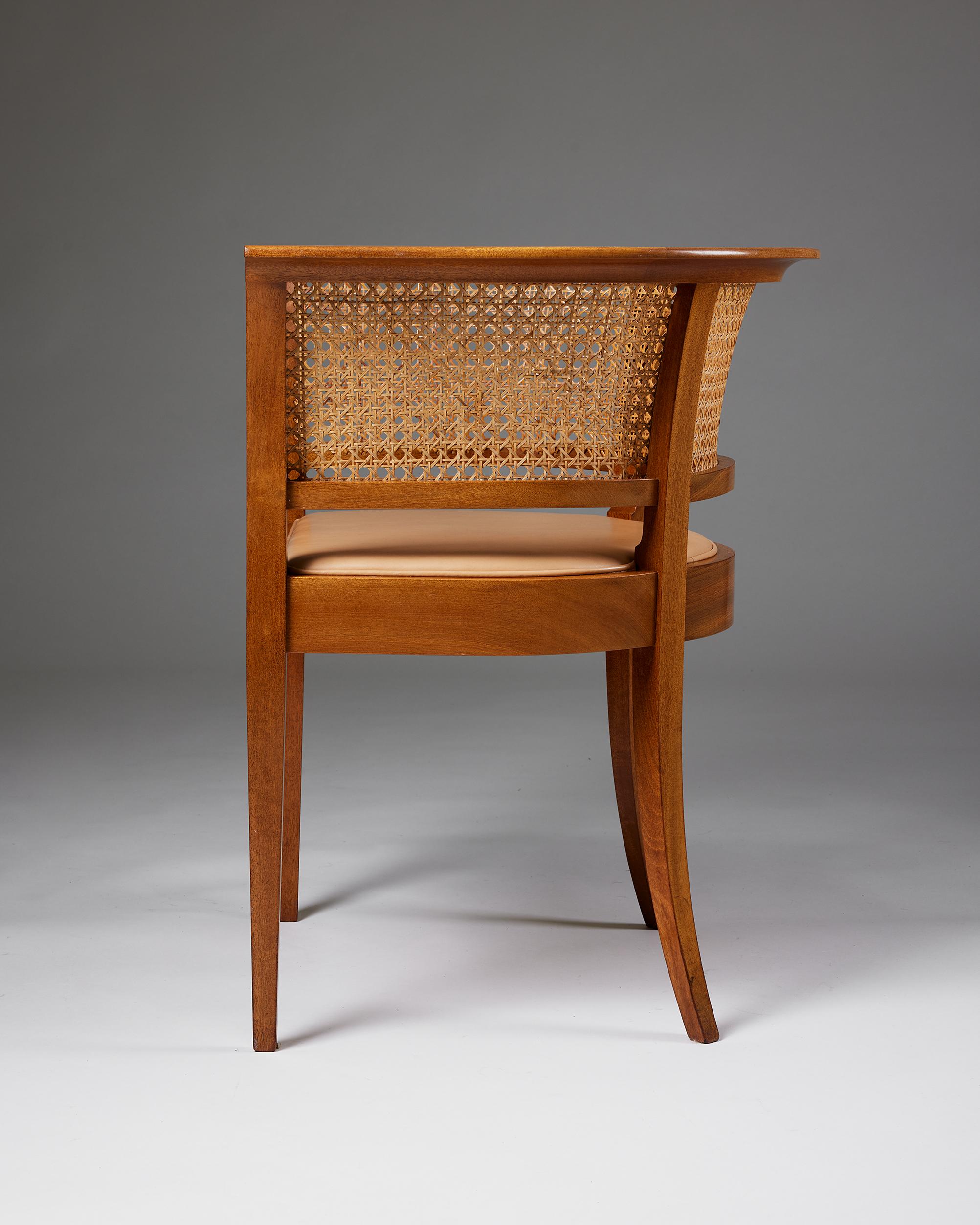 ‘The Faaborg Chair’ Designed by Kaare Klint, Denmark, 1914 In Good Condition In Stockholm, SE