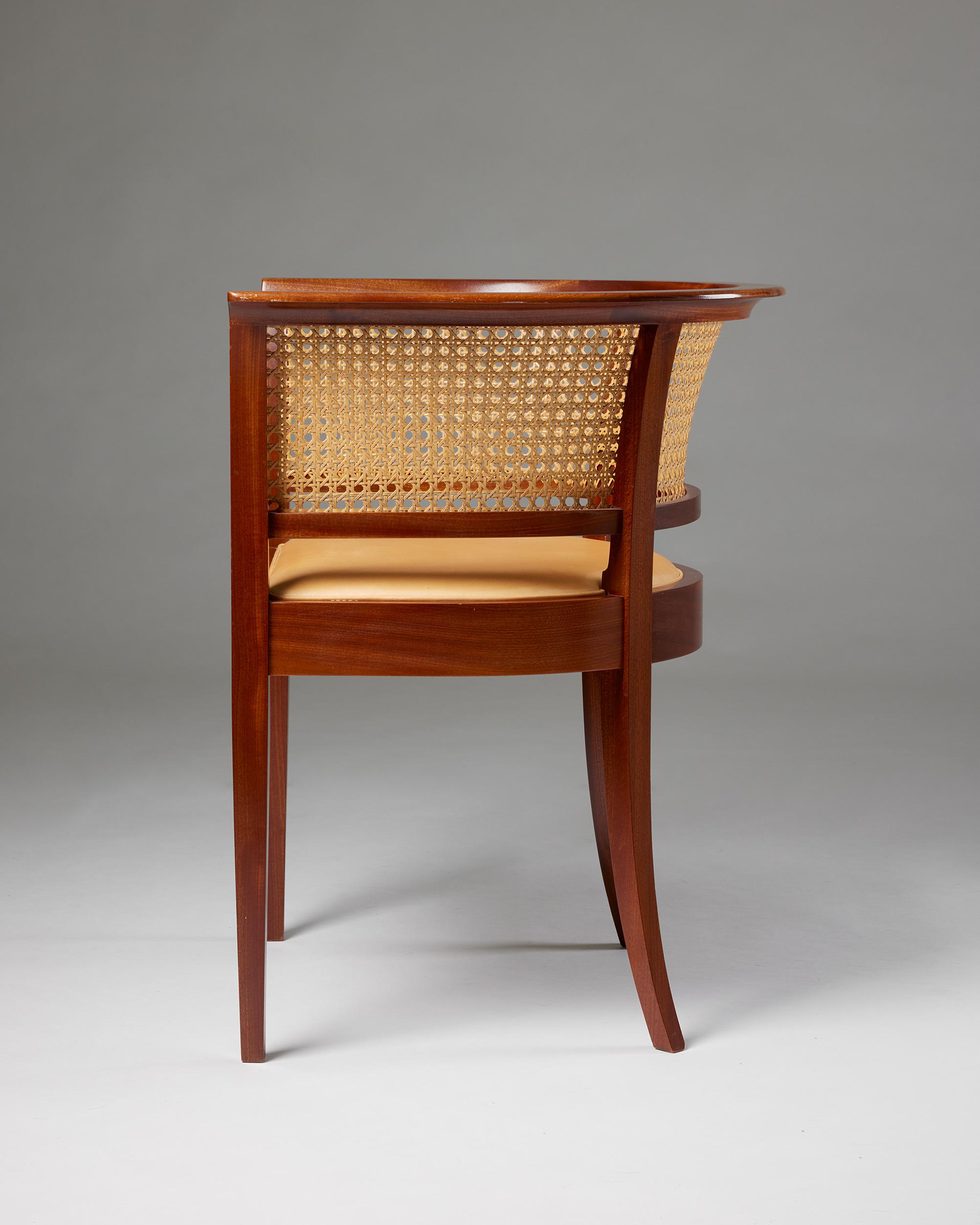 Mid-Century Modern ‘The Faaborg Chair’ designed by Kaare Klint for Rud. Rasmussen Cabinetmakers For Sale