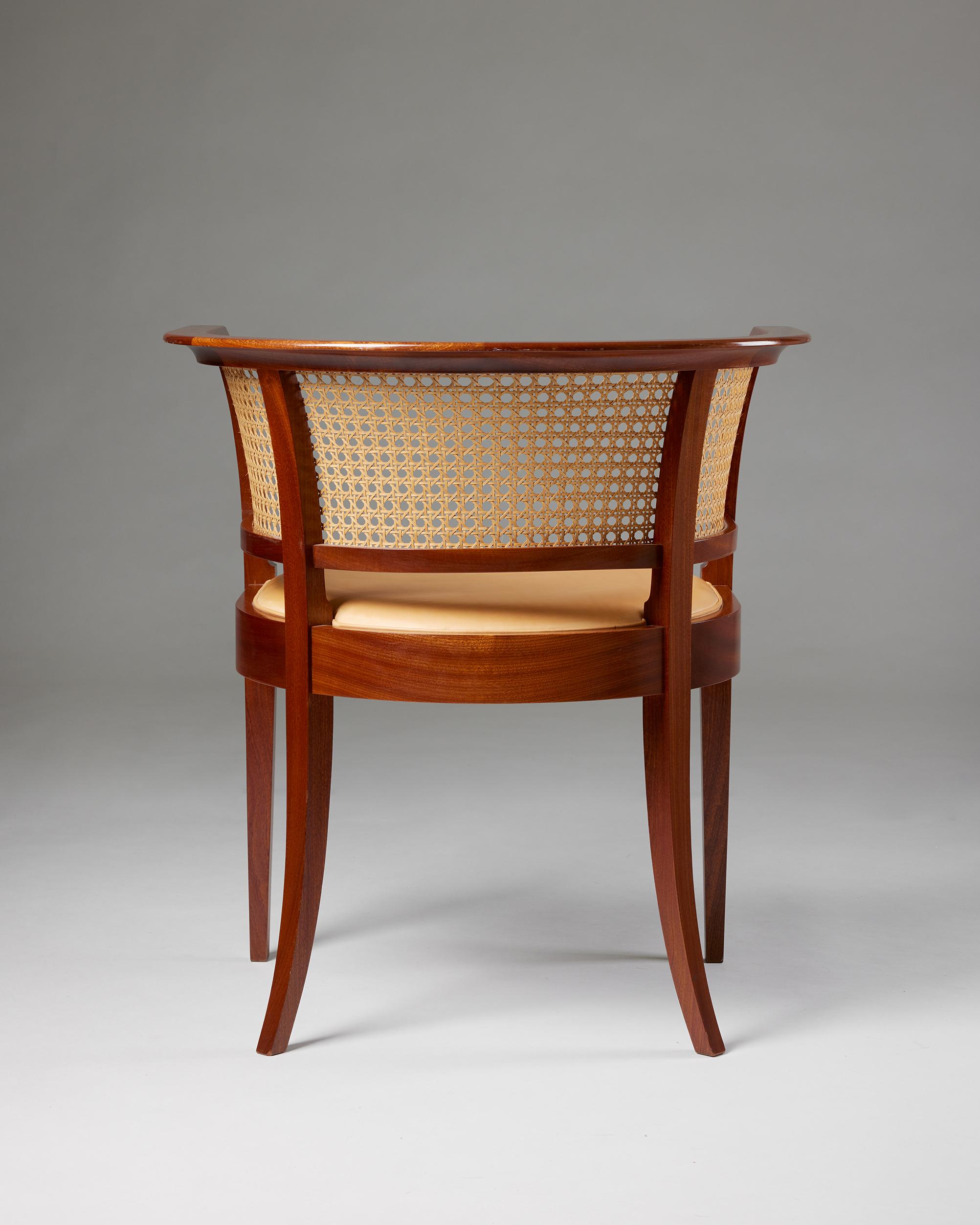 Danish ‘The Faaborg Chair’ designed by Kaare Klint for Rud. Rasmussen Cabinetmakers For Sale