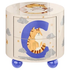 The Fable Nightstand – Handcrafted Marquetry Nightstand