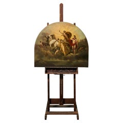 “The Fall of Phaeton” Oil On Arched Canvas After Sir Peter Paul Rubens