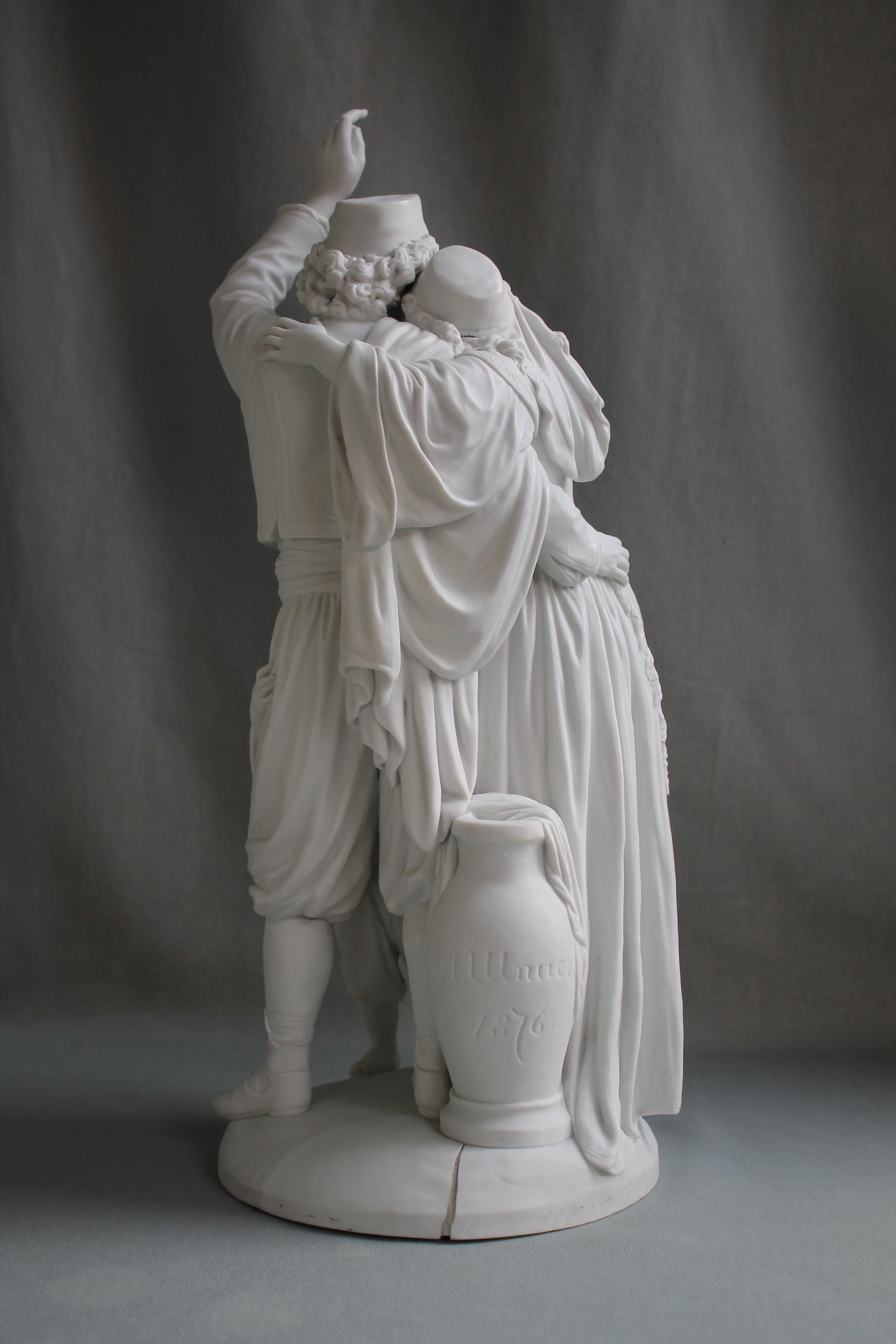 The Family of Serbs , August Spiess, Russian Imperial Porcelain Manufactory In Excellent Condition For Sale In Malmö, SE
