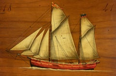 The Fast Schooner Clipper "Aurora" - Wall Reproduction
