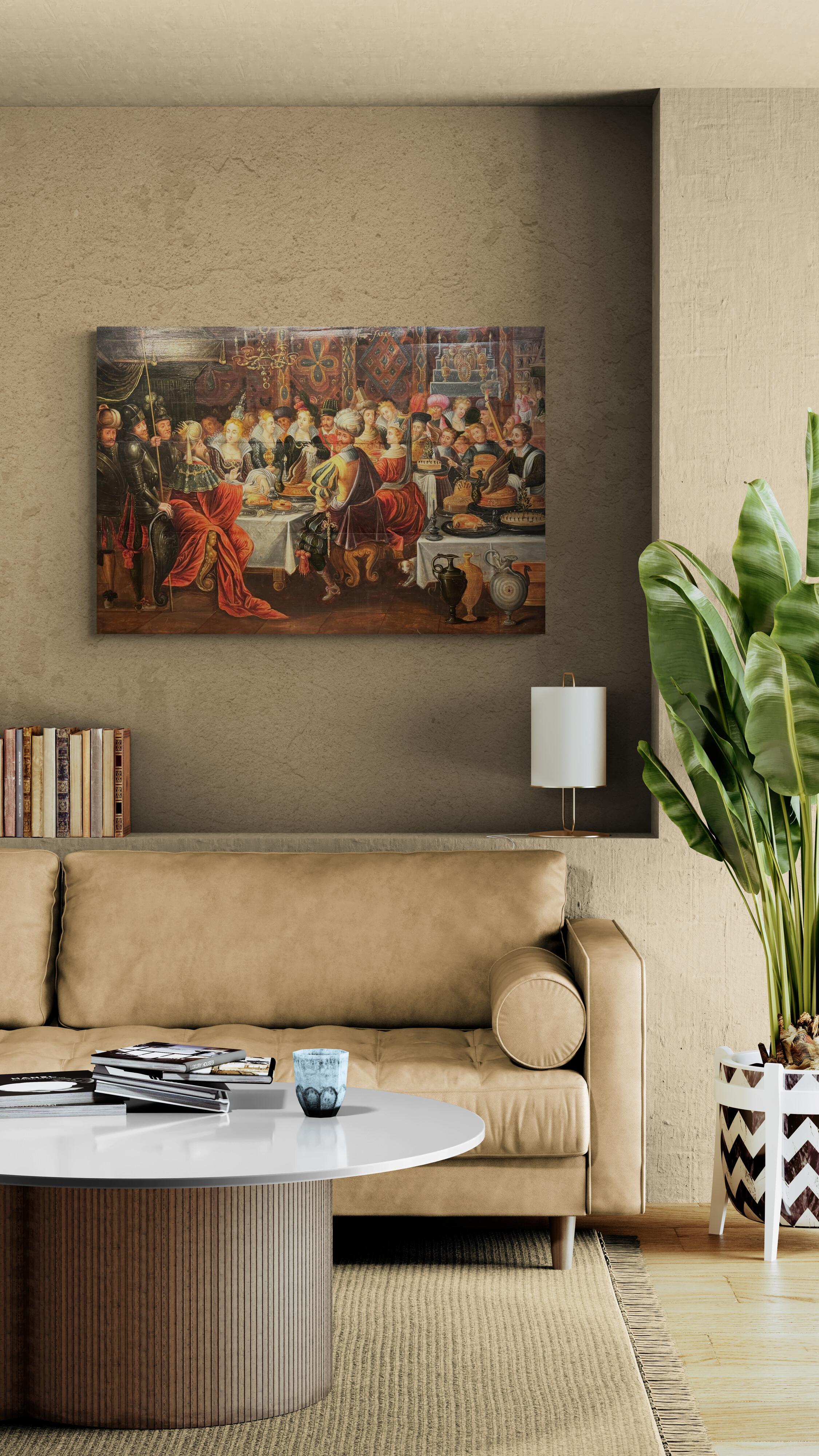 Other The Feast of Balthazar, Frans FRANKEN II and workshop, 17th c. For Sale